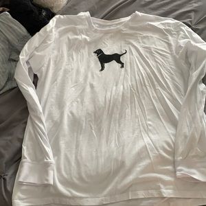 Black dog long sleeve tee